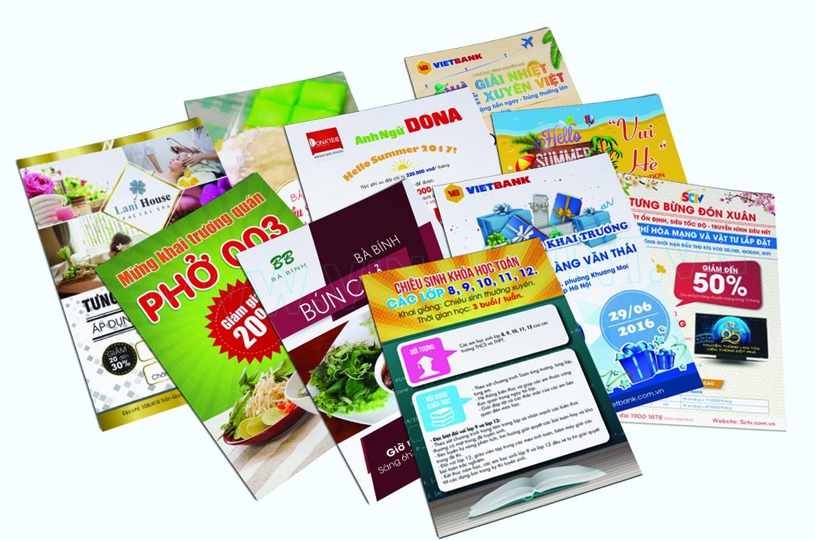 In tờ rơi quảng cáo tại Long Giang Vina