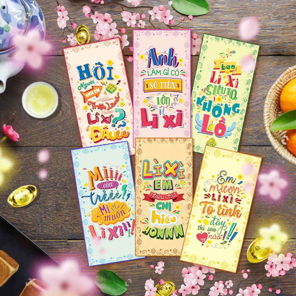 màu sắc lì xì  hút mắt